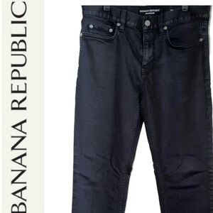 BANNA REPUBLIC  BLACK SLIM TRAVELER PANtT